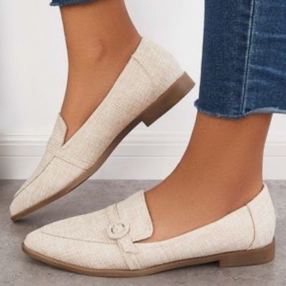 Tinstree- Tweed Loafers - Light Tan - Size 9 - Like New! - Picture 1 of 7